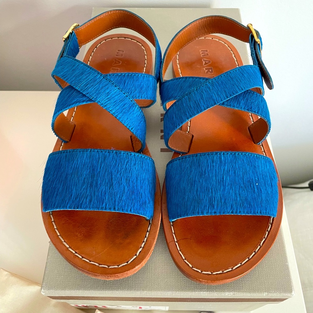 Marni sandals calf hair size us7